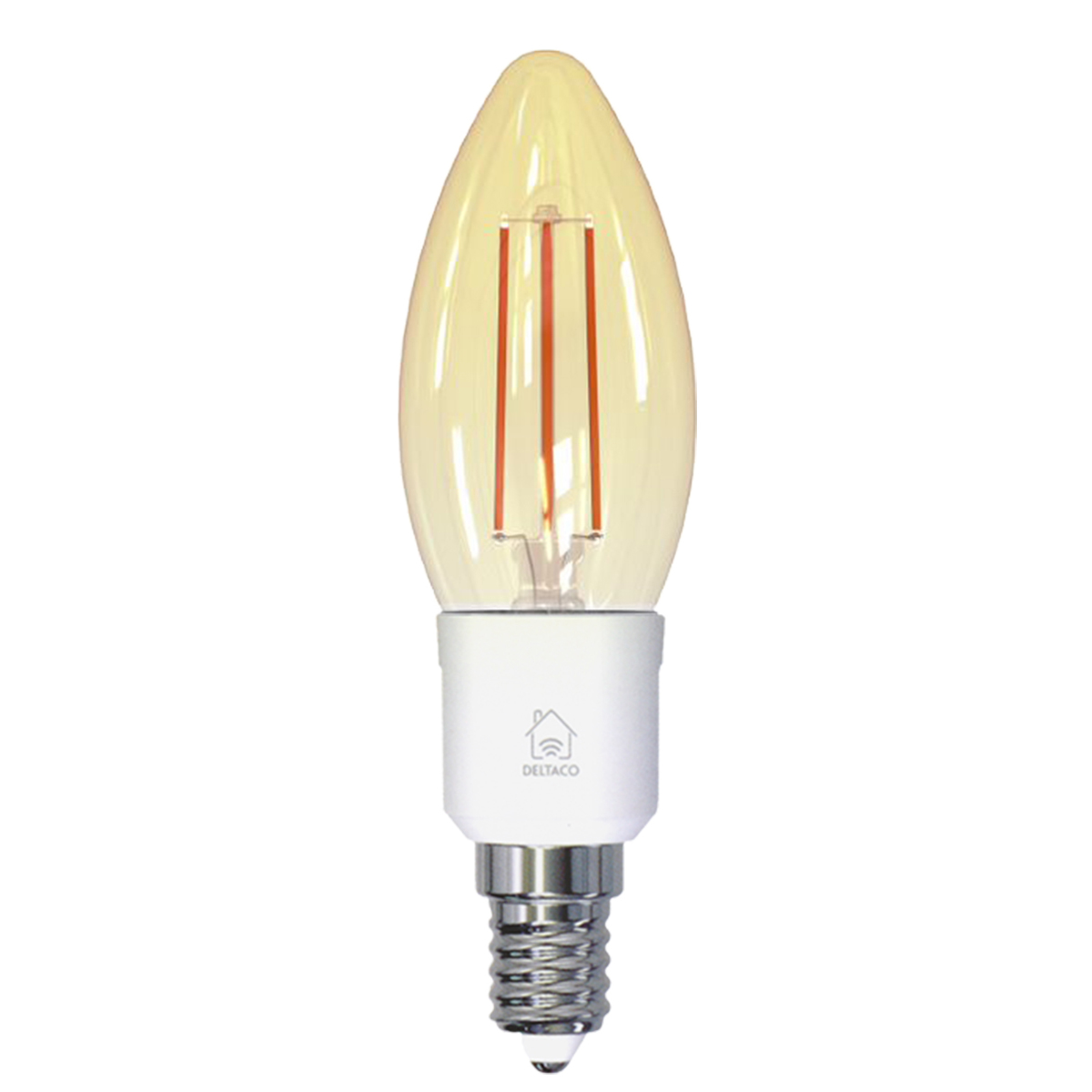 Deltaco Smart Home LED-lampa, E14, WiFi, 4.5W, dimbar