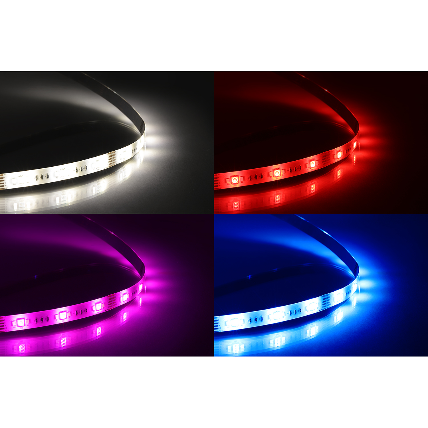 Deltaco Smart Home LED-list förlängning, 1m, RGB, 2700K-6500K