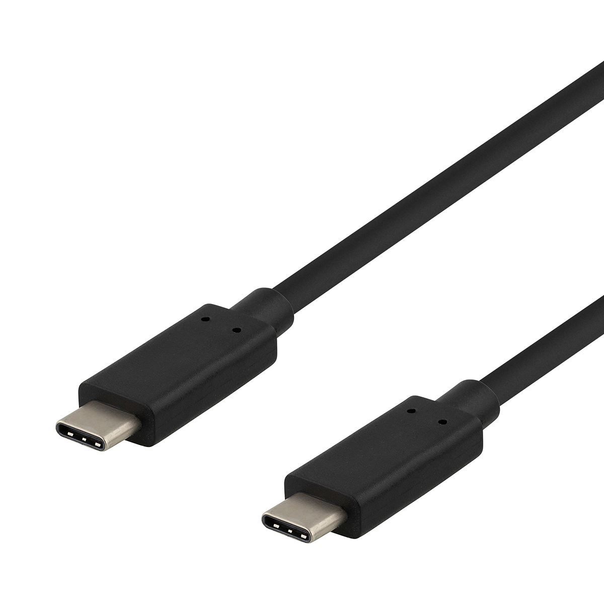 Deltaco USB-C-kabel, 10 Gbps, 60W, 1m, svart