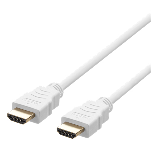 Deltaco Ultra High Speed HDMI-kabel, 48Gbps, 8K, 1m, vit
