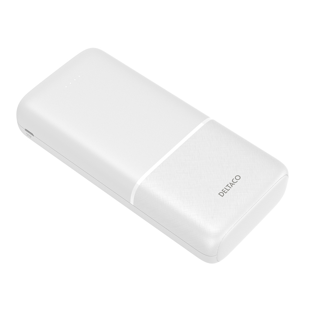 2xUSB+USB-C Powerbank, 20 000 mAh, 20W, vit