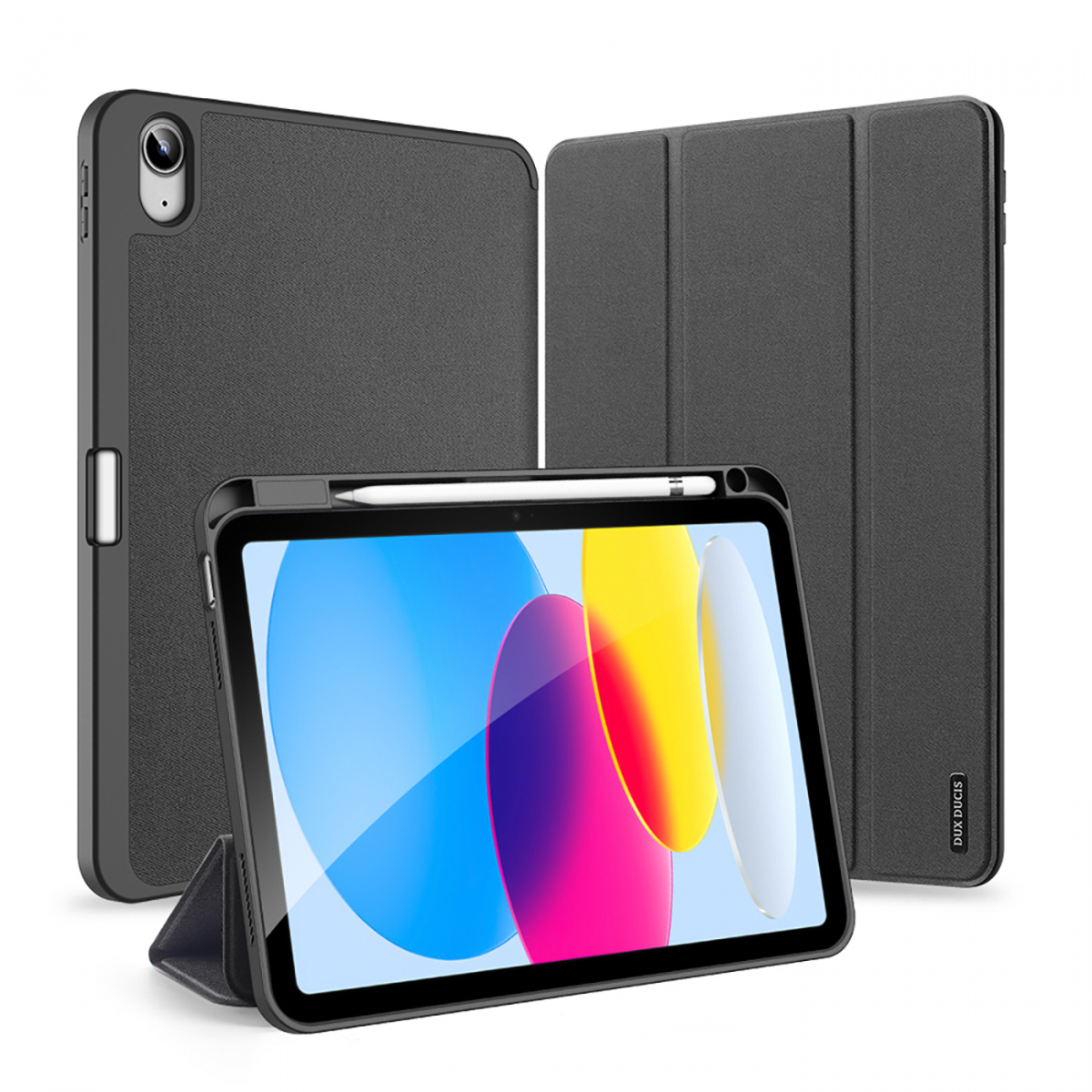 DUX DUCIS Domo Series fodral iPad 10.9" (2022, 10:e gen), svart