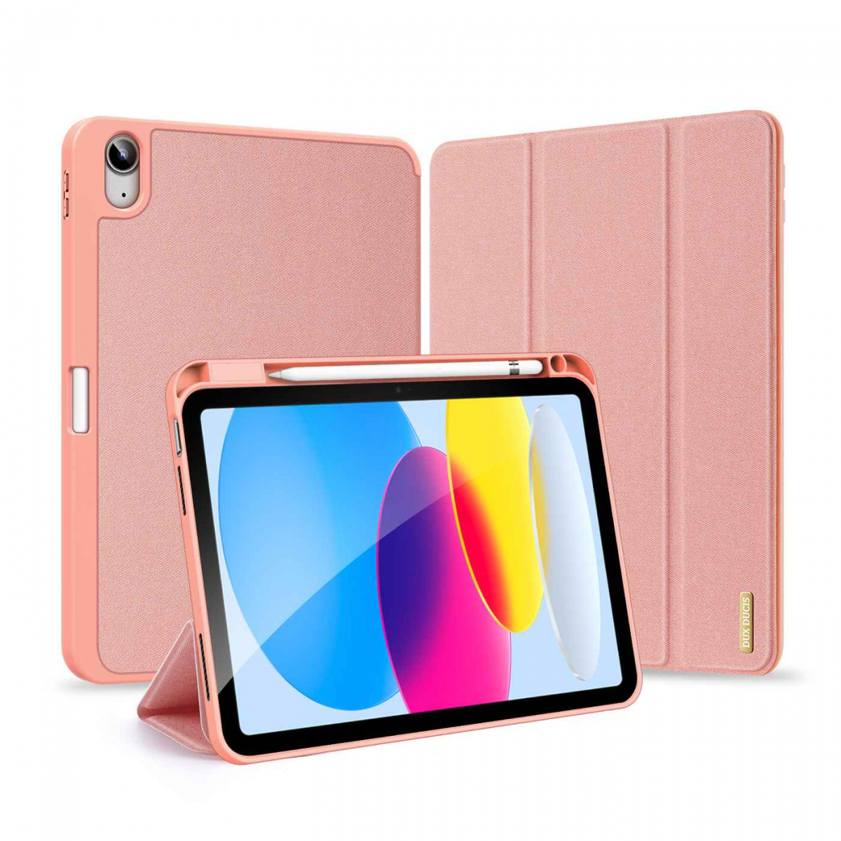 DUX DUCIS Domo Series fodral iPad 10.9" (2022, 10:e gen), rosa