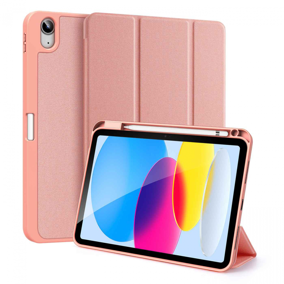 DUX DUCIS Domo Series fodral iPad 10.9" (2022, 10:e gen), rosa