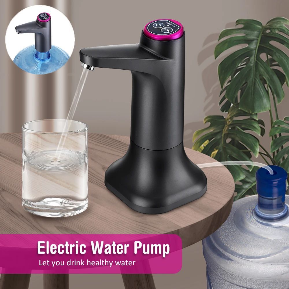 Elektrisk vattenpump, 5W, 1200mAh, svart
