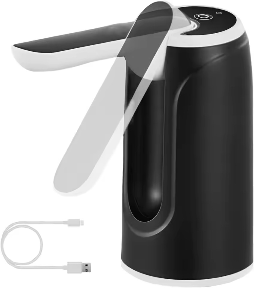 Fällbar vattenpump, svart