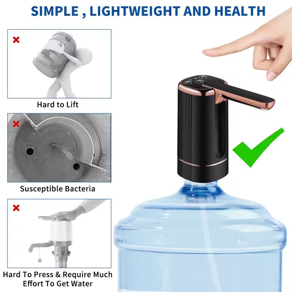 Elektrisk vattenpump med 3 lägen, grön