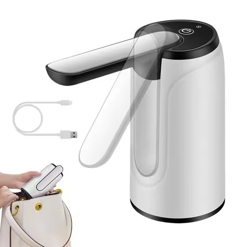 Fällbar vattenpump, vit