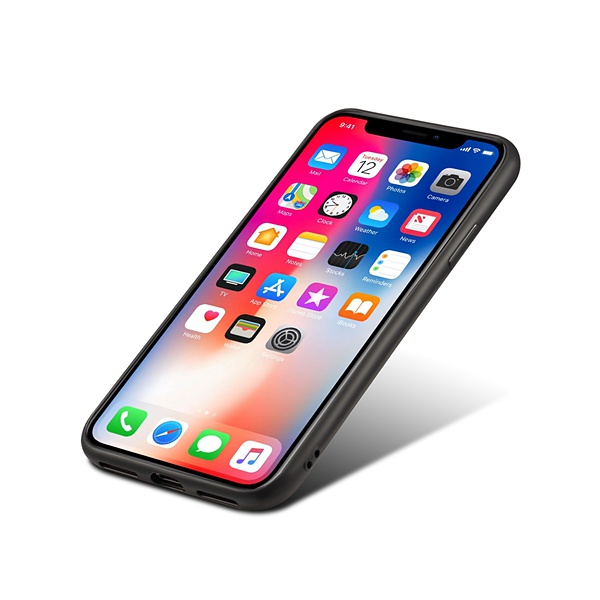 Skal med kortplats till iPhone XR 6.1, grå