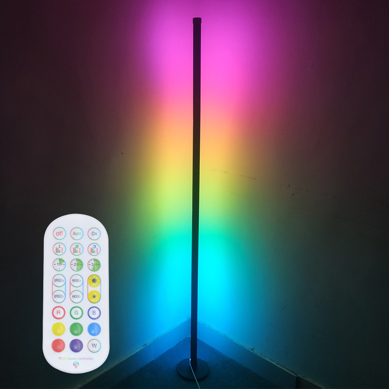 Fjärrstyrd LED-golvlampa med tillhörande app, RGB, 7W