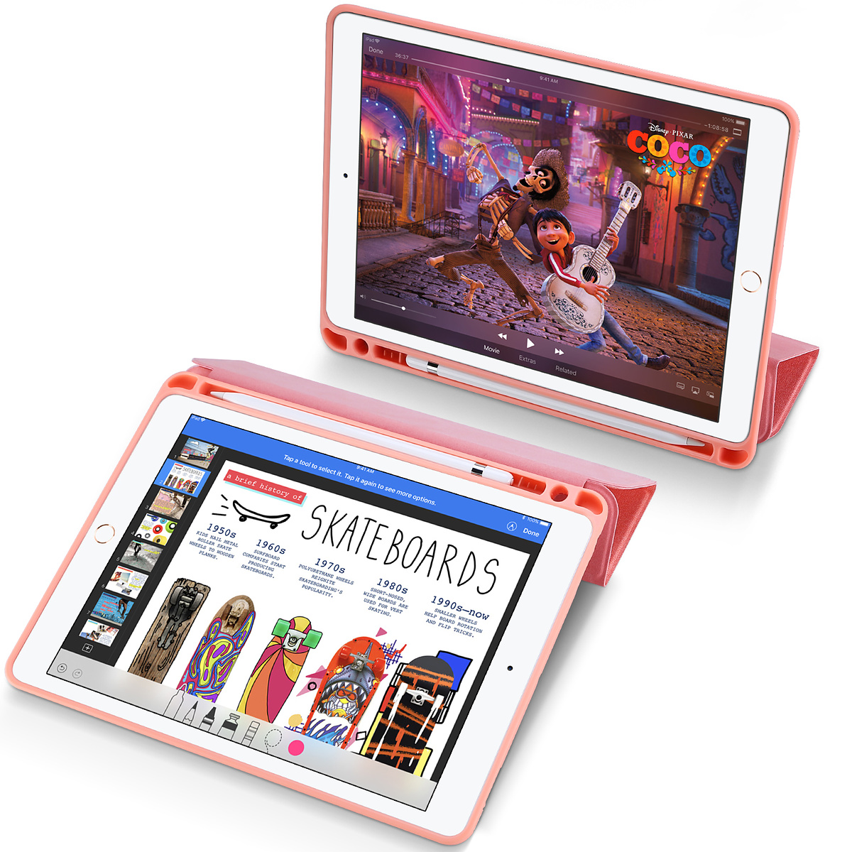 Dux Ducis Domo series, iPad 9.7 (2017-2018), rosa