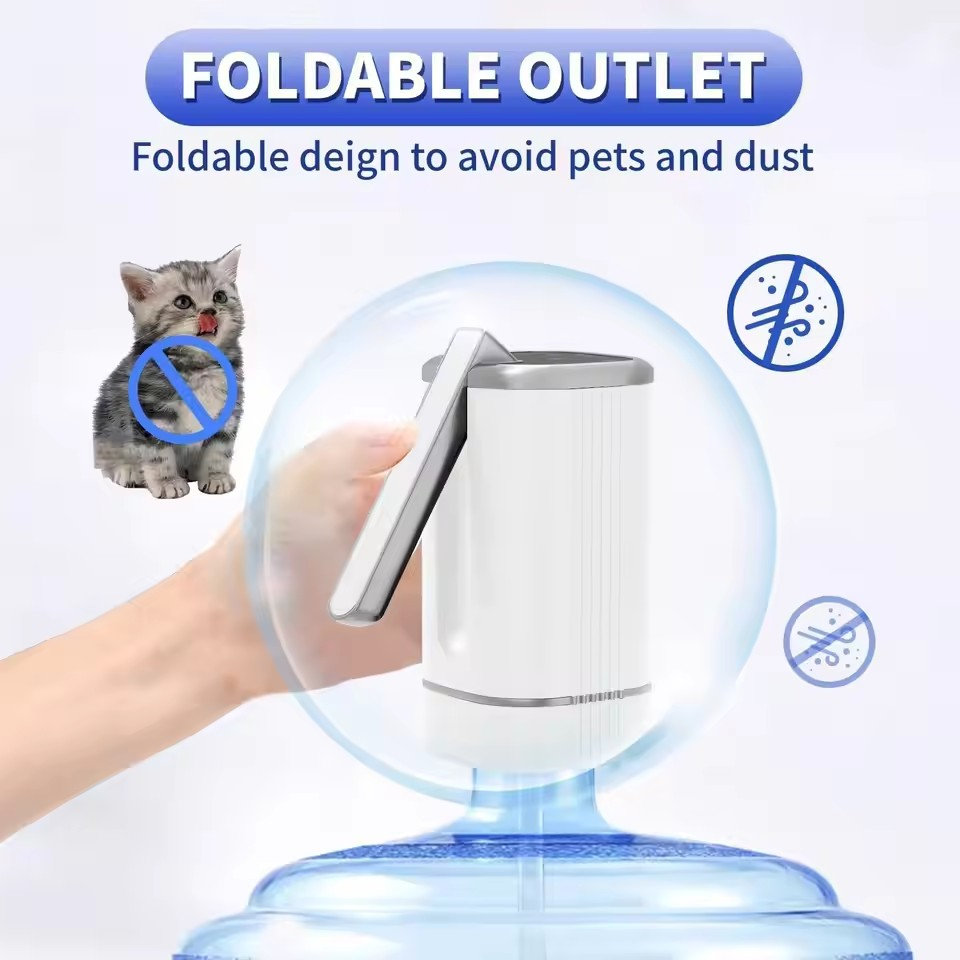 Elektrisk vattenpump med 3 lägen, vit