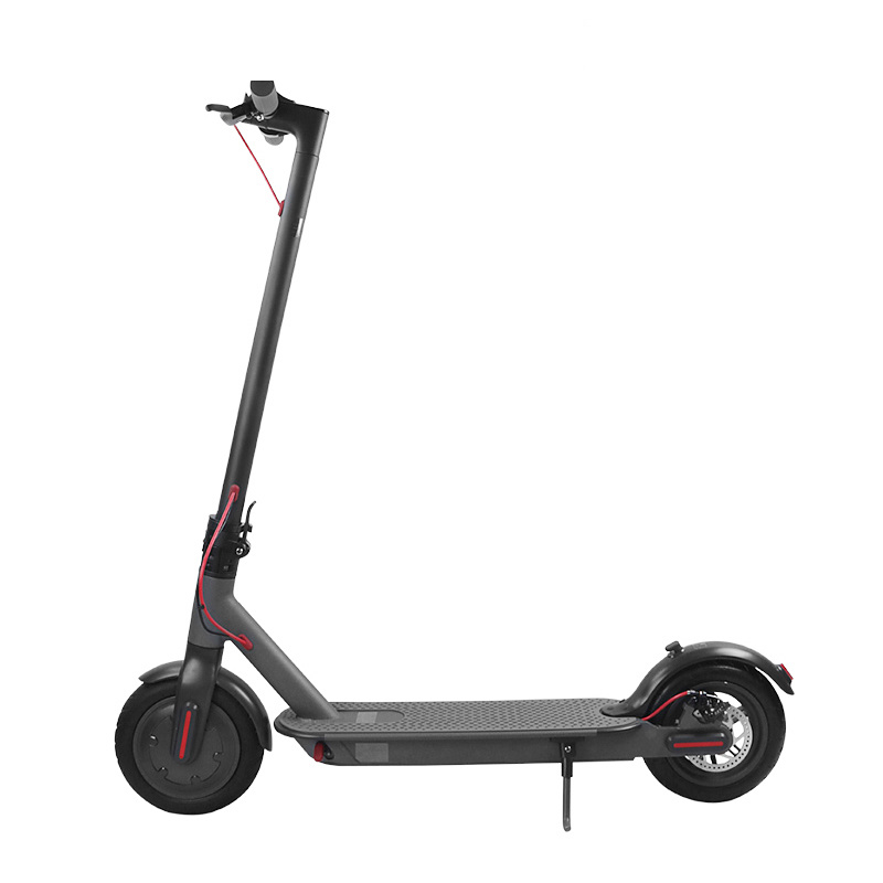 Elscooter 250W med Bluetooth, svart