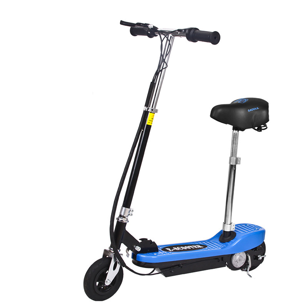 Elscooter med sadel 120W, blå