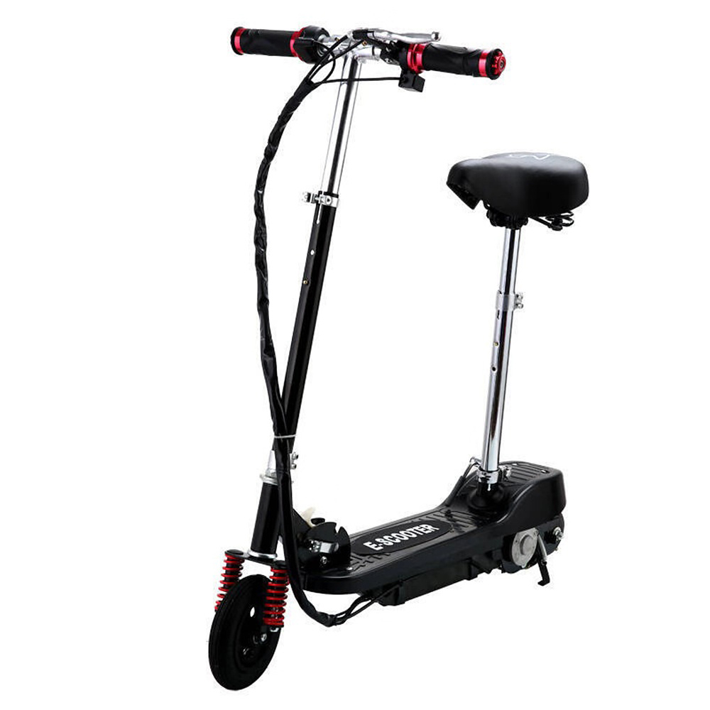 Elscooter med sadel 120W, svart