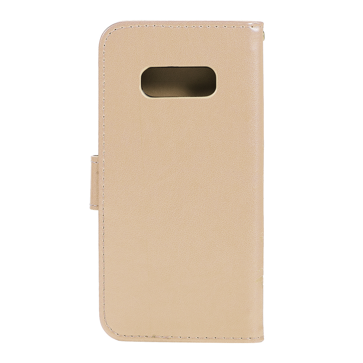 Embossment fodral med vristband, Samsung Galaxy S10 Plus, guld
