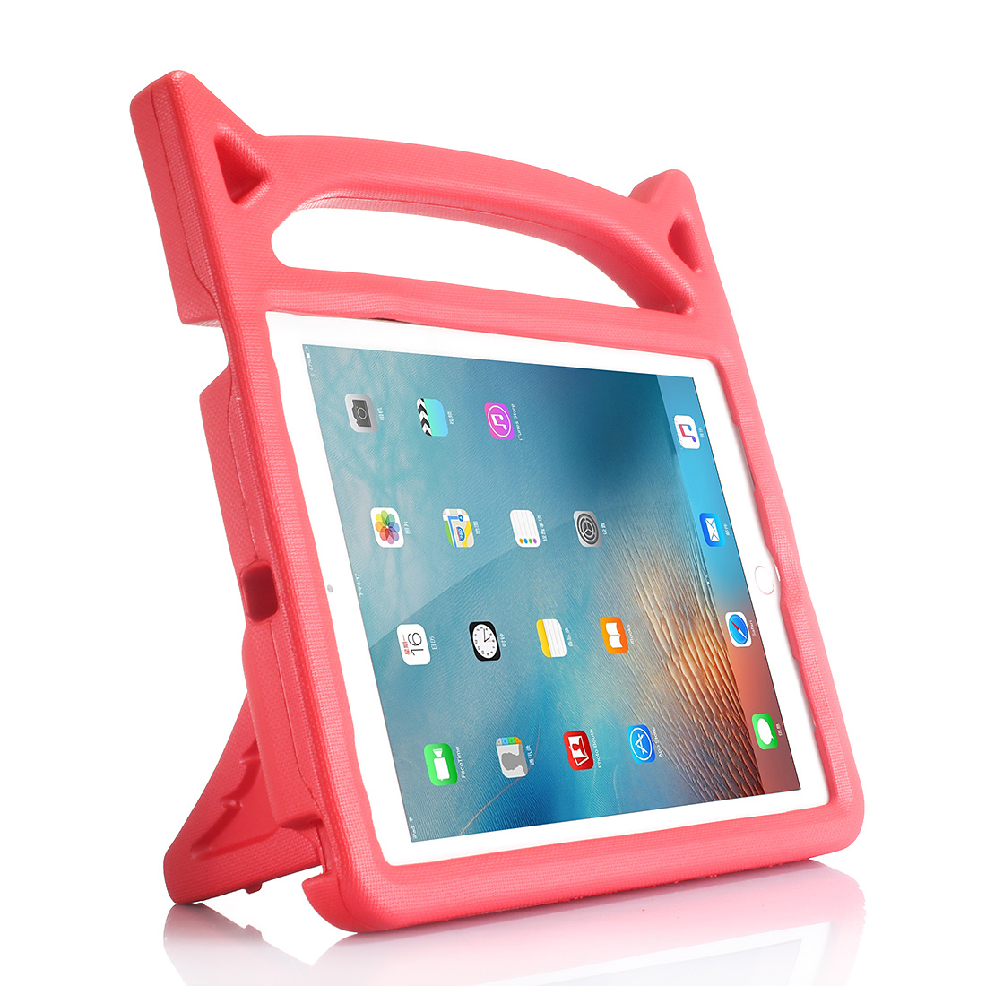 Barnfodral med ställ röd, iPad Air 2 / iPad 9.7