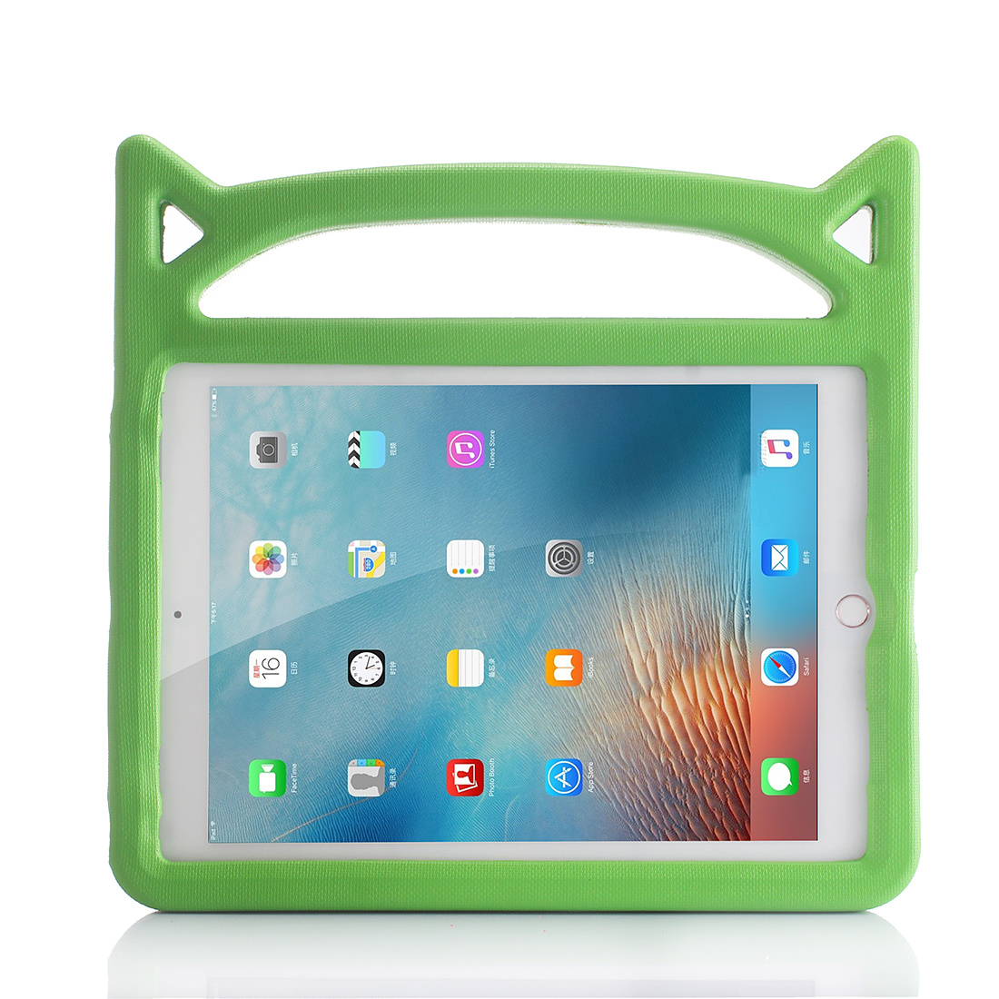 Barnfodral med ställ grön, iPad Air 2 / iPad 9.7