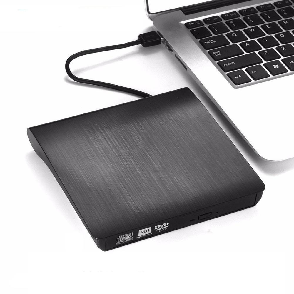 Extern USB 3.0 DVD RW CD-brännare med spelare, 2MB, svart