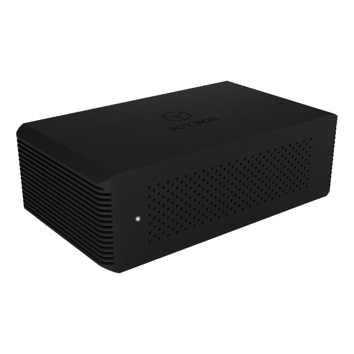 Icy Box Externt Thunderbolt™ 3 kabinett for 2x M.2 NVMe SSD, svart