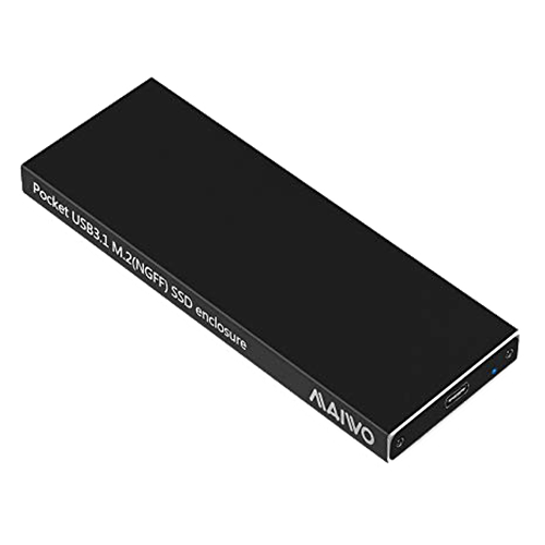 Externt M.2 kabinett, USB-C, USB 3.1 Gen2, 10Gbps