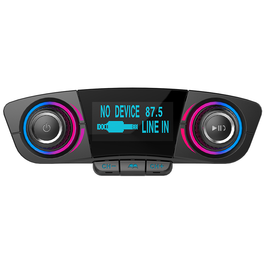 FM-sändare med Bluetooth-handsfree och billaddare, A2DP