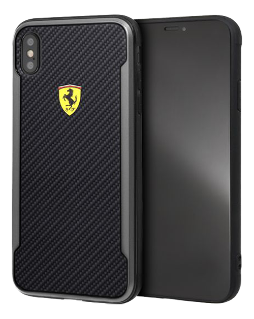 Ferrari Scuderia Collection skal kolfiber mönster iPhone XS Max