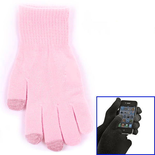 Fingervantar för touchskärmar, rosa