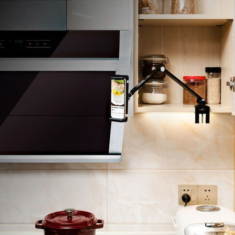 Flexibel mobilhållare för skrivbord, universal, vit