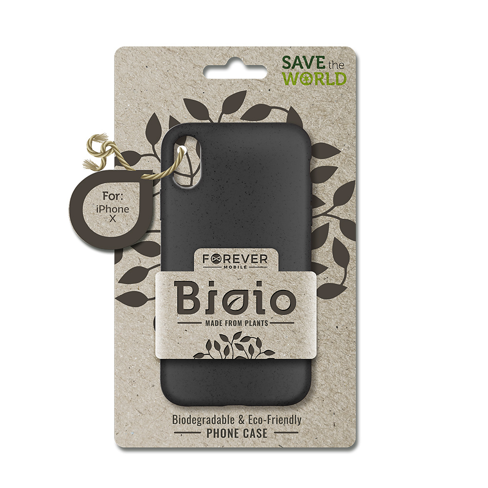 Forever Bioio Miljövänligt skal till iPhone 7 Plus/8 Plus, svart