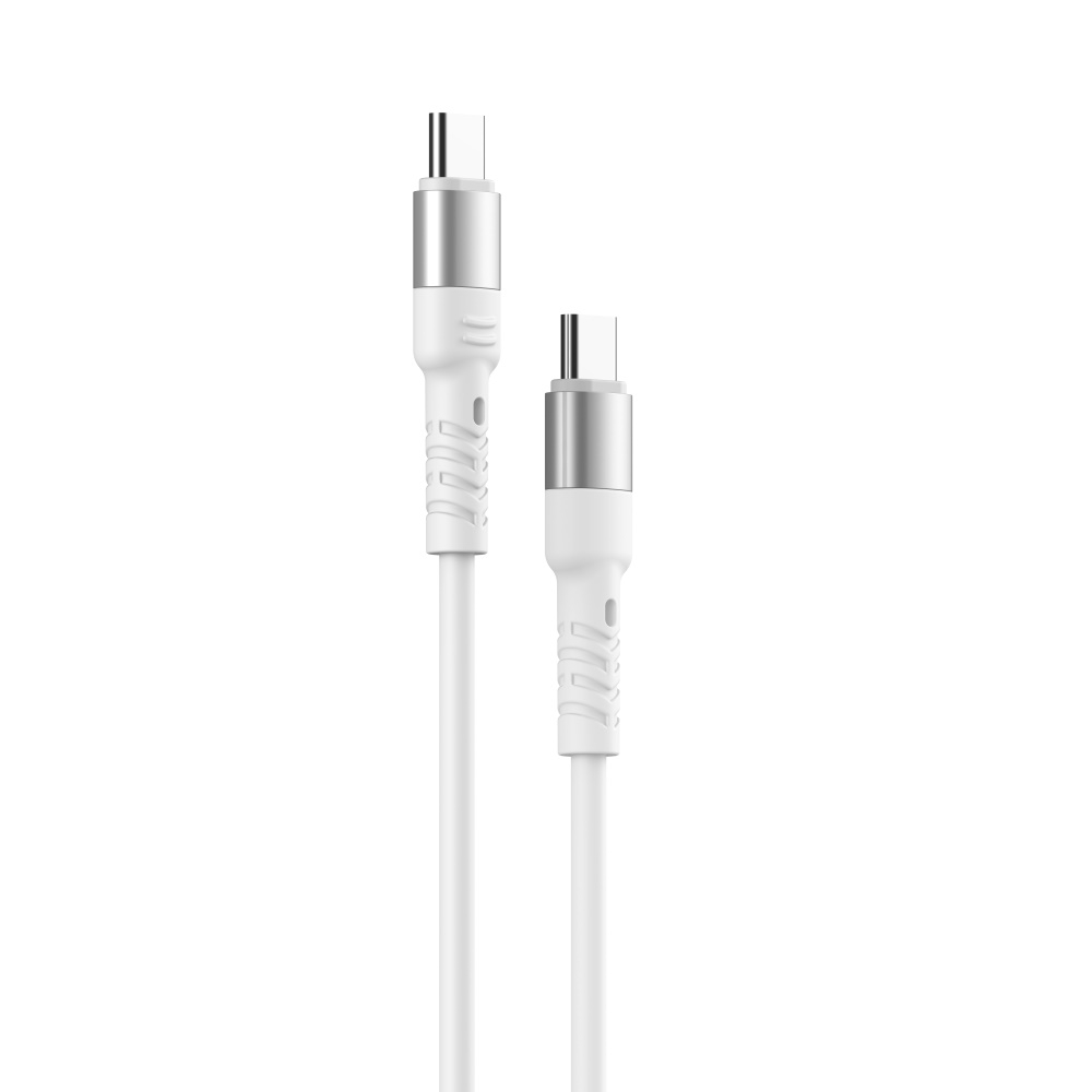 Forever Core High Power USB-C - USB-C kabel, GaN, 100W, 2m, vit