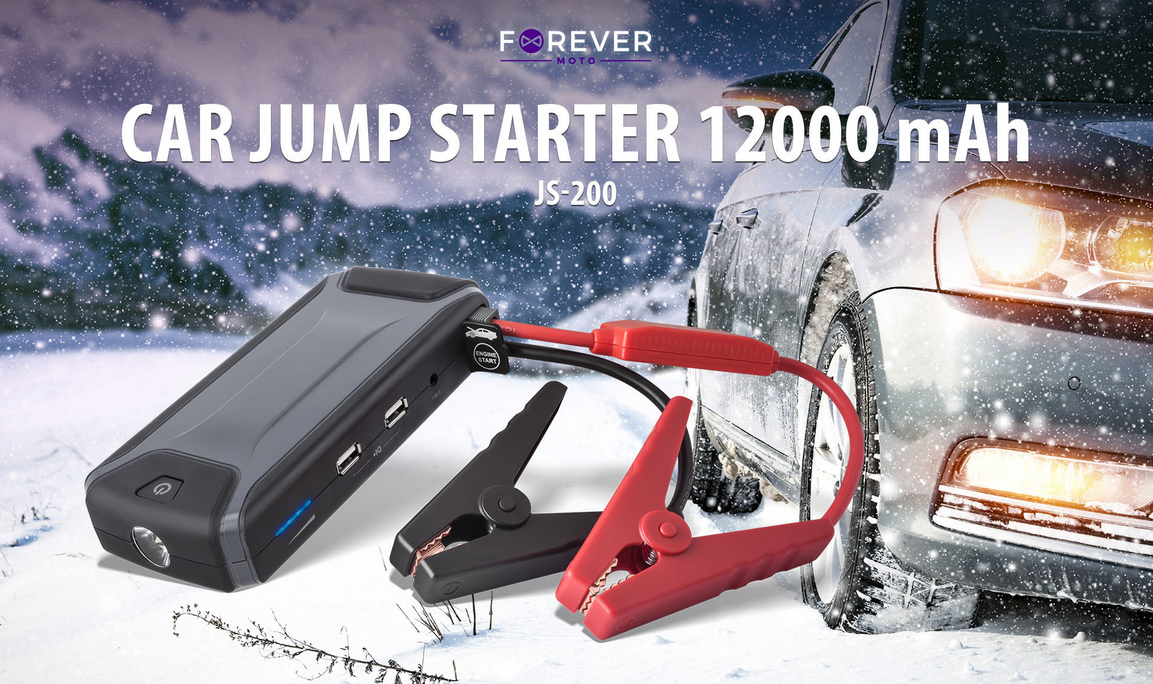 Forever JS-200 Starthjälp för bilar, 12.000 mAh, demoex