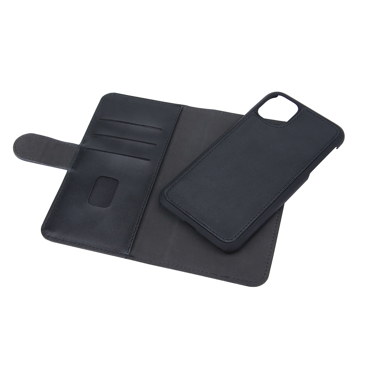 Gear plånboksväska, 2in1 magnetskal, iPhone 11, svart