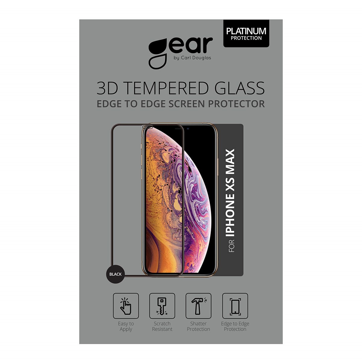 Gear skärmskydd i härdat glas 3D iPhone 11 Pro Max/XS Max
