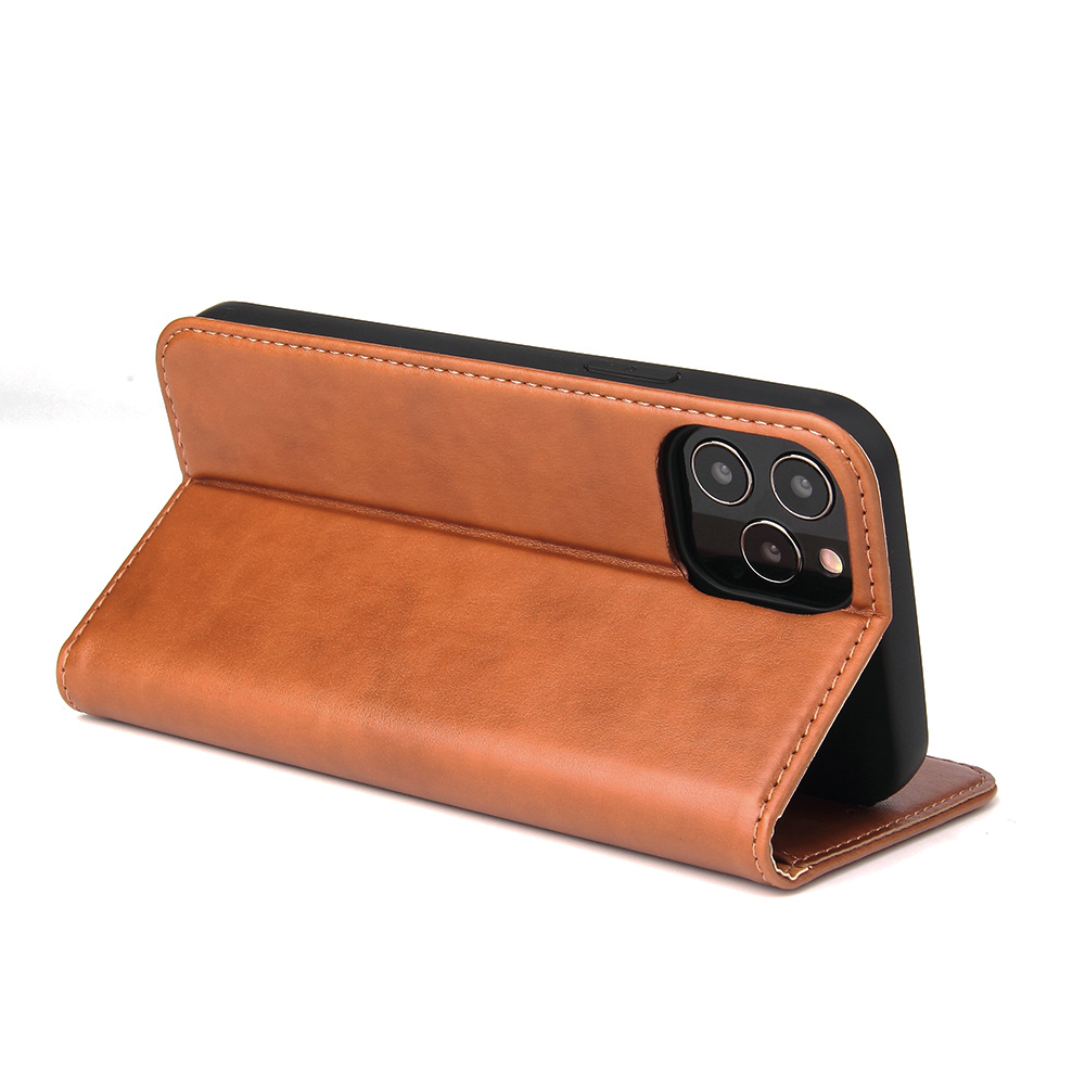 Läderfodral med kortplats, iPhone 12 Mini, brun