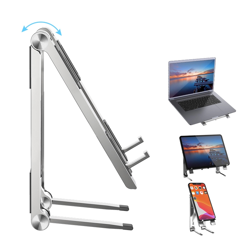 Smidigt aluminiumställ till laptops, surfplattor och mobiler