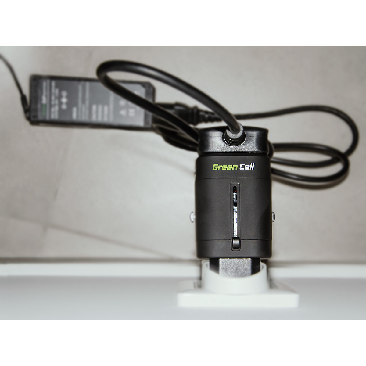Green Cell Universaladapter till eluttag med USB-uttag, svart