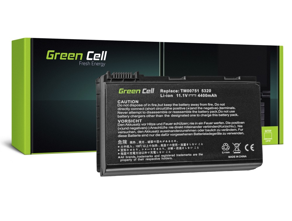 Green Cell Battery for Acer Aspire GRAPE34 TM00741