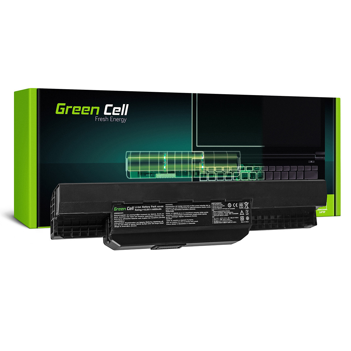 Green Cell Batteri för Asus A31-K53 X53S, 11.1V, 4400mAh
