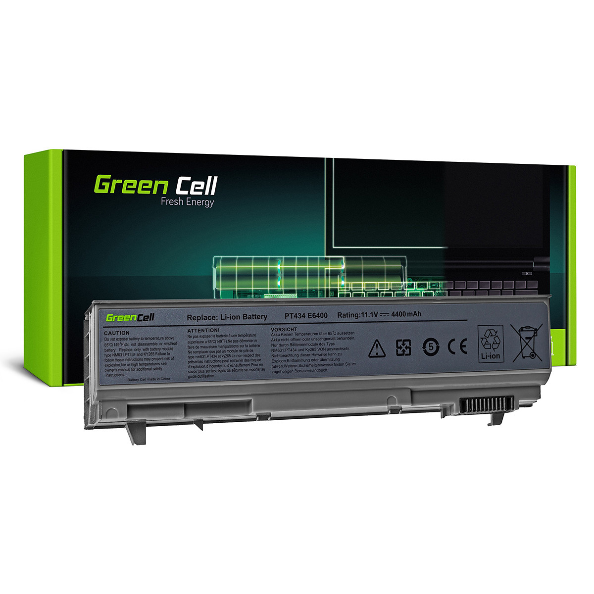 Green Cell Battery for Dell Latitude E6400 E6410 E6500 E6510 / 11,1V 4