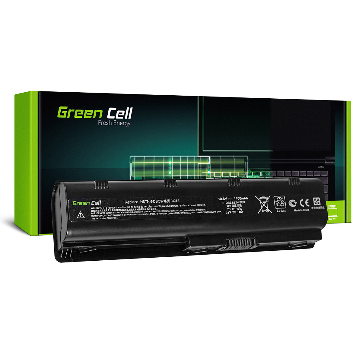 Green Cell Batteri för HP 635 655, Pavilion G6 G7, 11.1V 4400