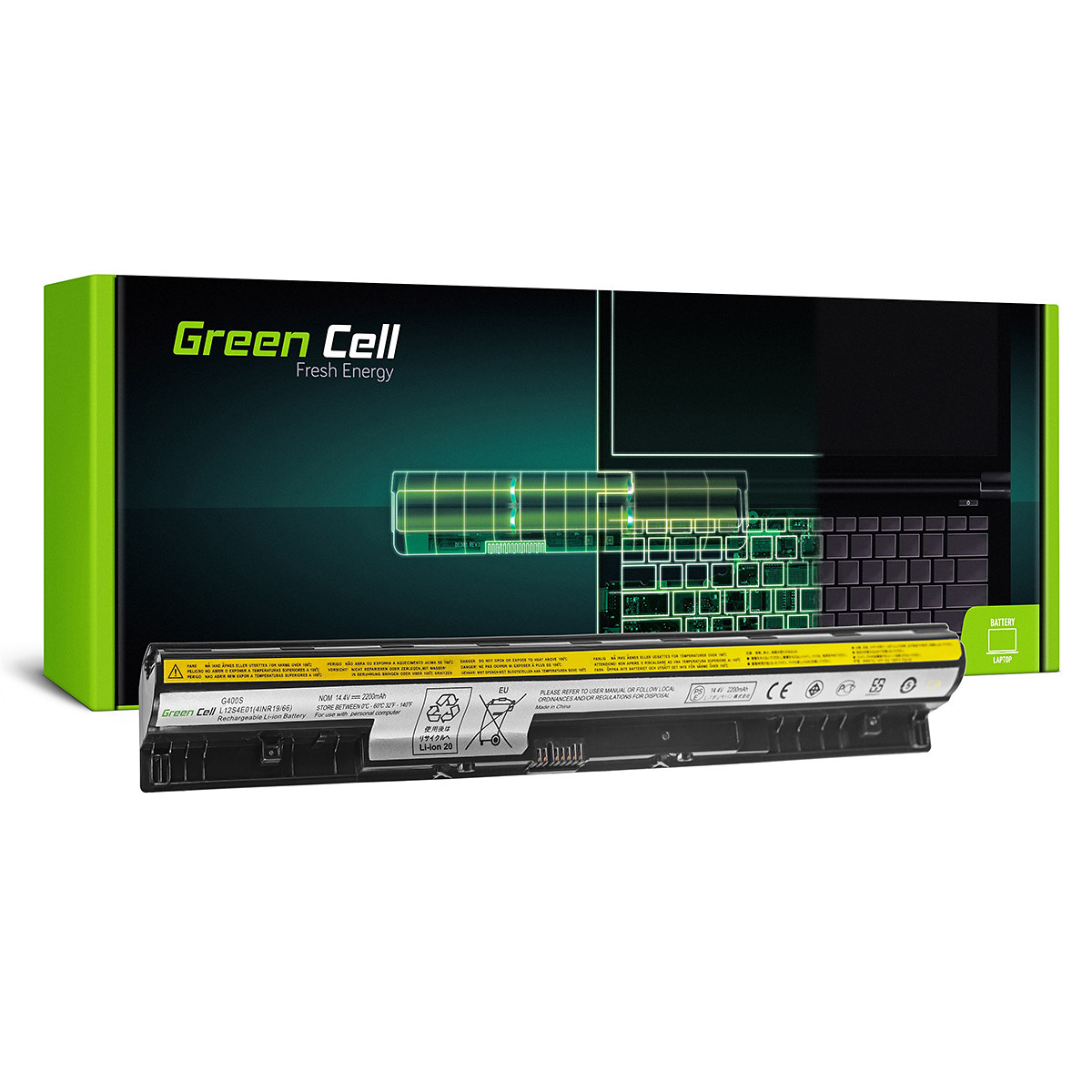 Green Cell Batteri för Lenovo Essential G500s, 14.4V 2200 mAh