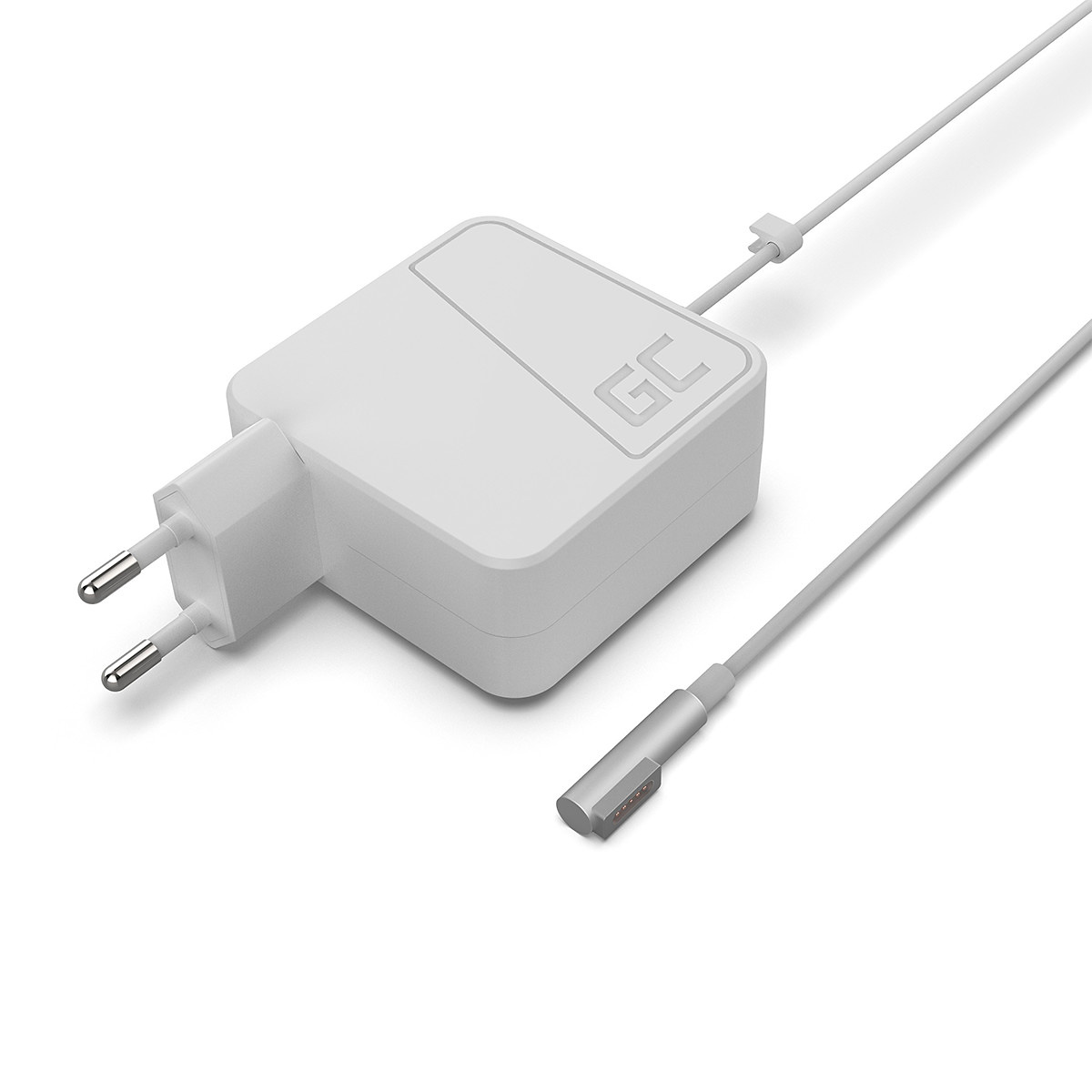 Green Cell laddare till Macbook 45W Magsafe (L-kontakt)