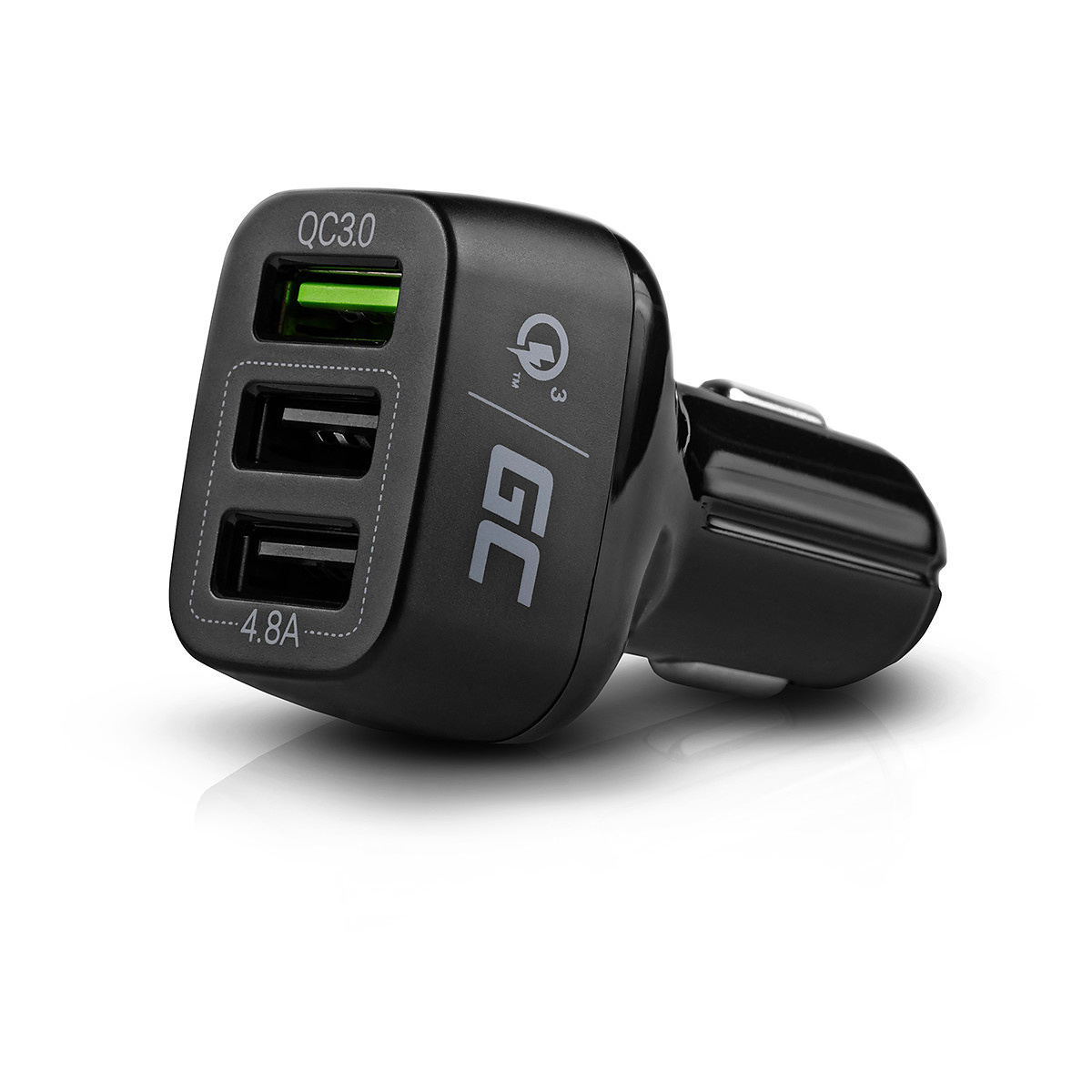 Green Cell Billaddare med 3xUSB and Quick Charge 3.0