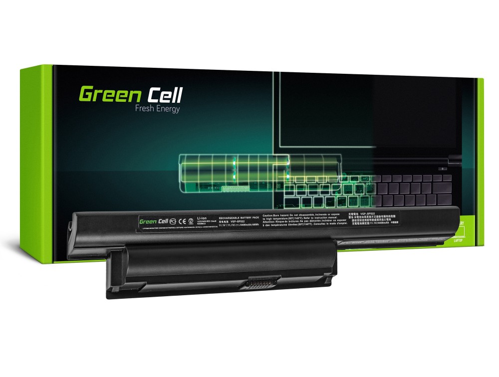 Green Cell Laptopbatteri Sony Vaio PCG-71211M, 11.1V, 4400mAh
