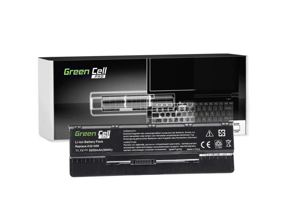 Green Cell Battery Asus N56, 6 cell