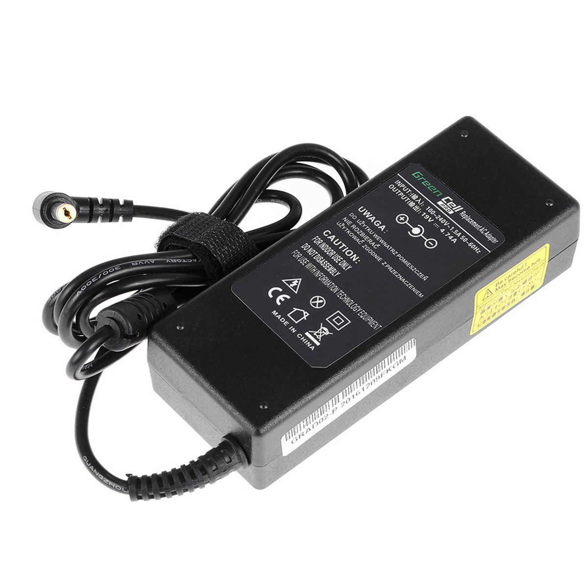 Green Cell PRO Laddare/AC Adapter för Acer 90W/19V, 4,74A, svart