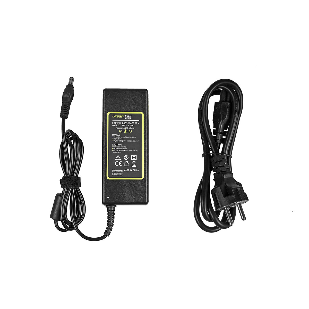 Green Cell PRO Laddare/AC Adapter för Asus K50IJ K52, 19V, 4.47A