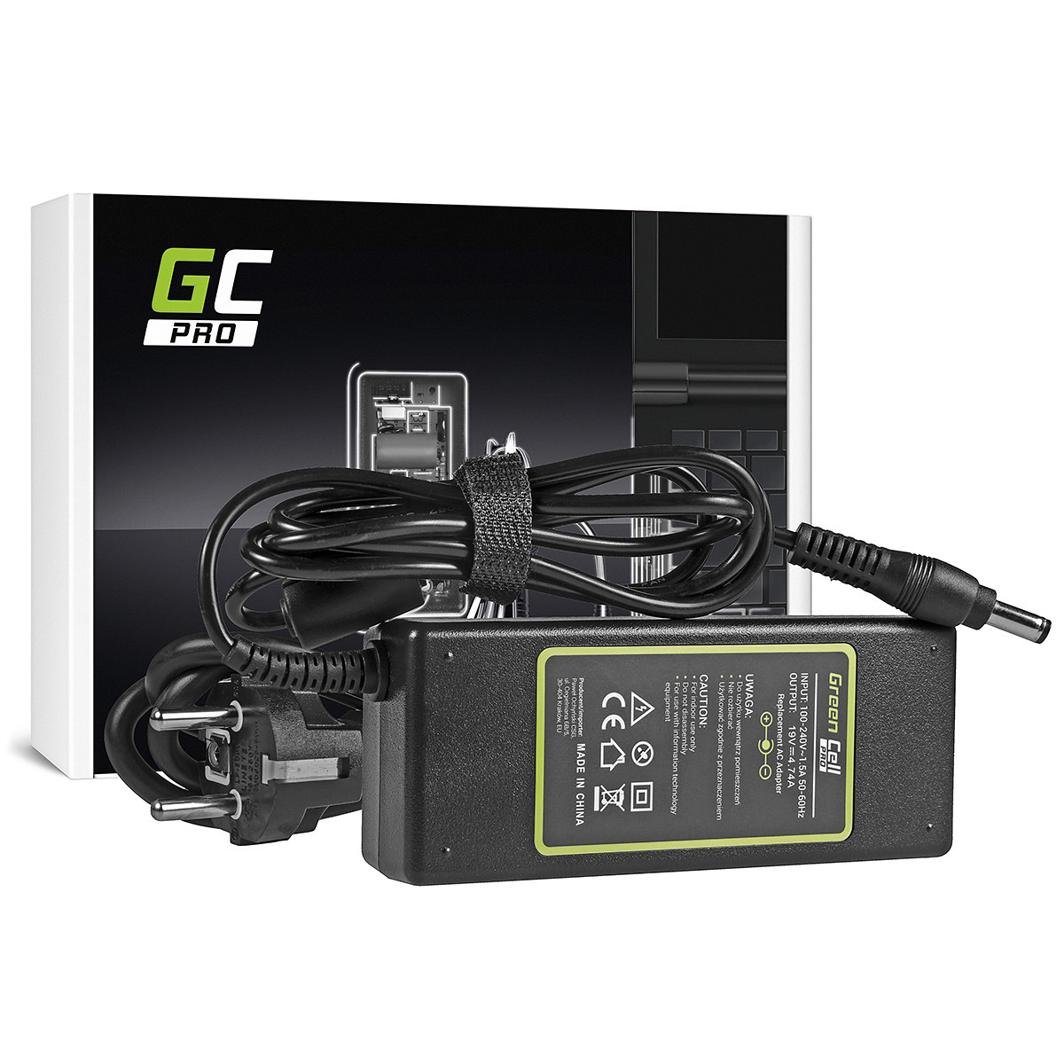 Green Cell PRO Laddare/AC Adapter för Asus K50IJ K52, 19V, 4.47A