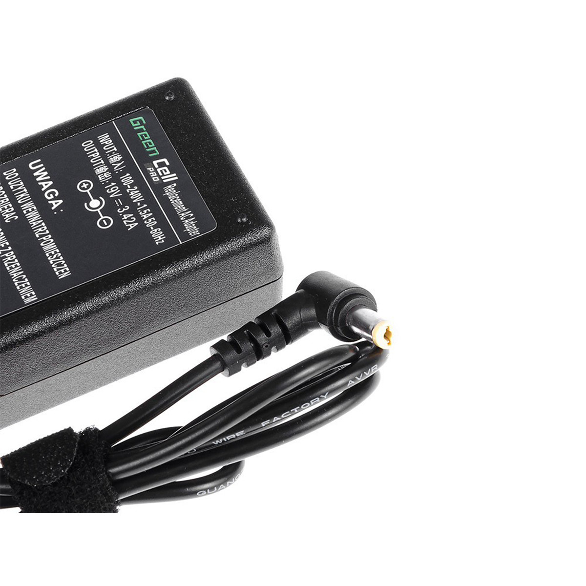 Green Cell PRO Laddare/AC Adapter för Acer Aspire, 19V, 3.42A
